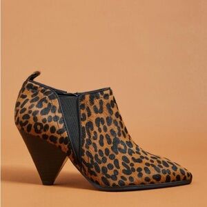 Anthropologie sarto by Franco Sarto Newburg Leopard Booties size 10